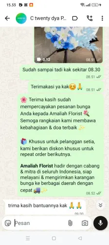Testimonial Standing Flower sundamekar