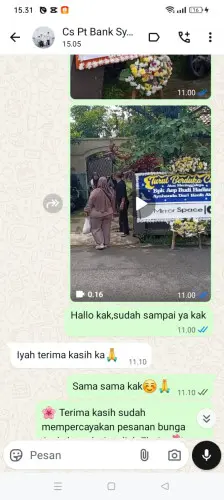 Testimonial Papan Bunga sundamekar